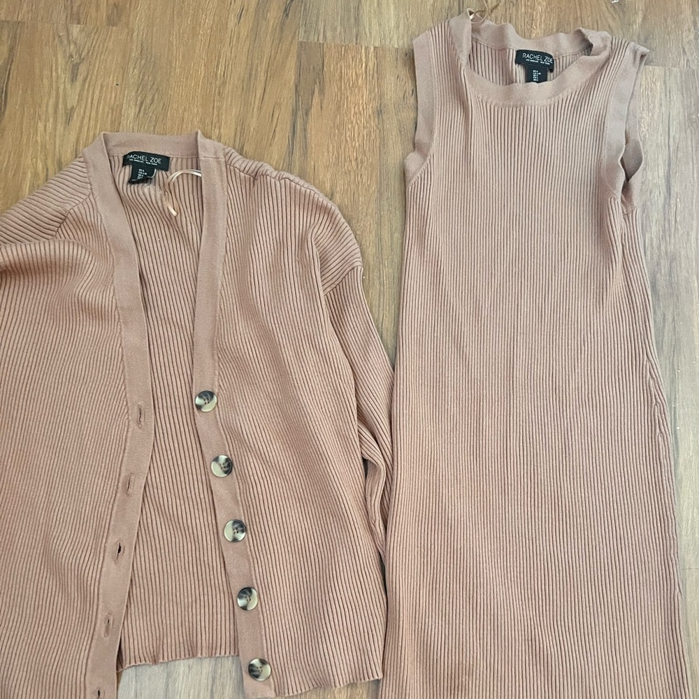Rachel Zoe cardigan/dress set.